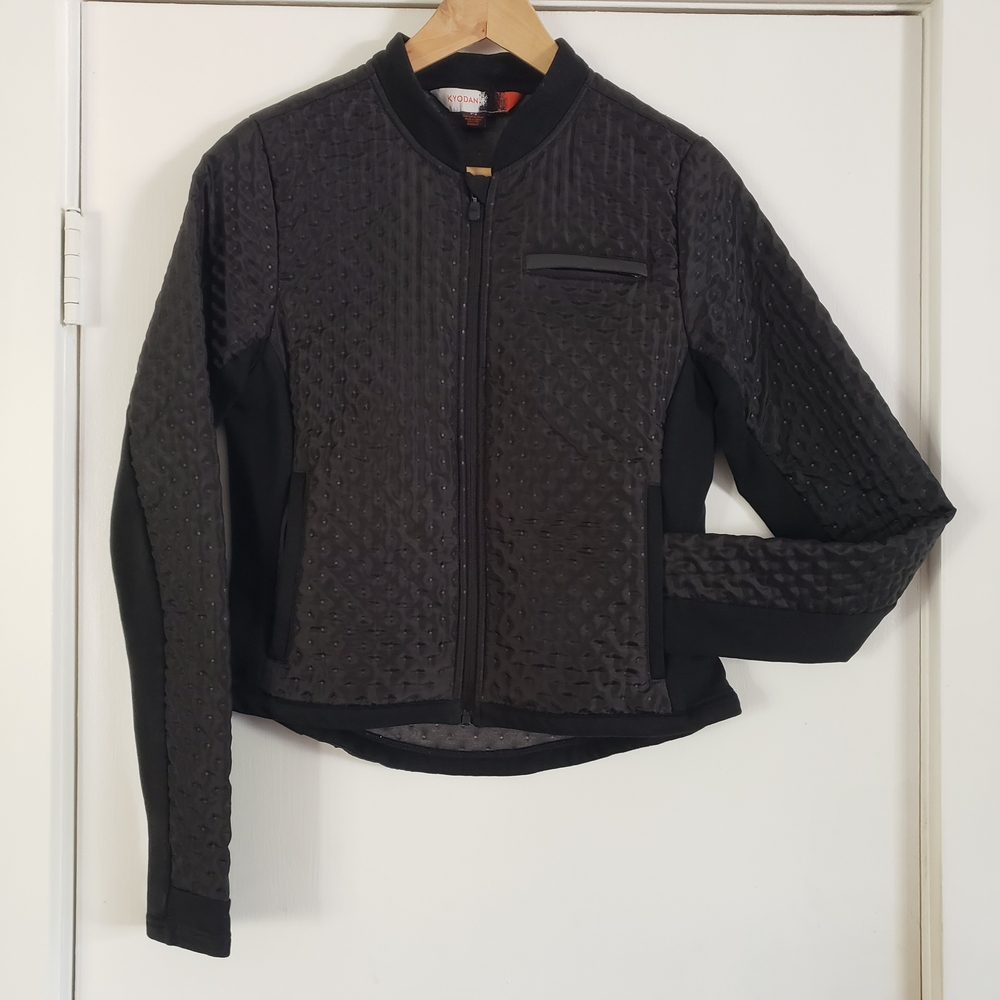 Kyodan Textured Black Bomber Jacket